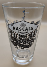 Rascal's half pint glass glass