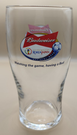Budiweiser FIFA world Cup 2002 pint glass