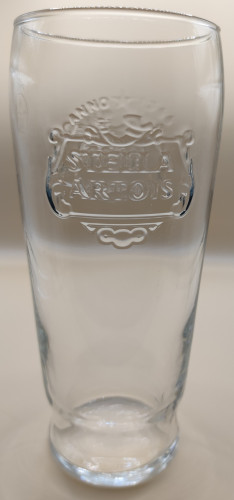 Stella Artois embossed pint glass