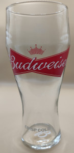 Budweiser 2011 pint glass glass