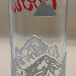 Coors Light mountains pint glass glass