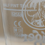 Tiger Half Pint glass