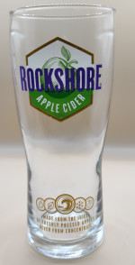 Rockshore Irish Cider pint glass glass