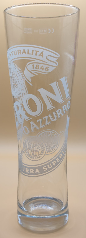 Peroni 2013 pint glass glass