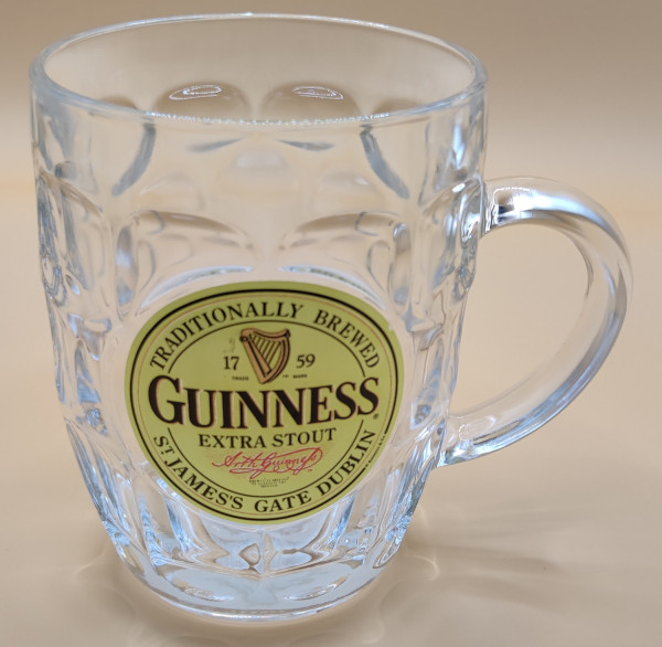 Guinness Novelty Tankard pint glass glass