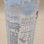 Tennent's Scotland to a T pint glass glass