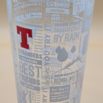 Tennent's Scotland to a T pint glass glass