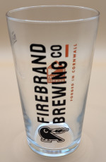 Firebrand Brewing 2023 pint glass glass