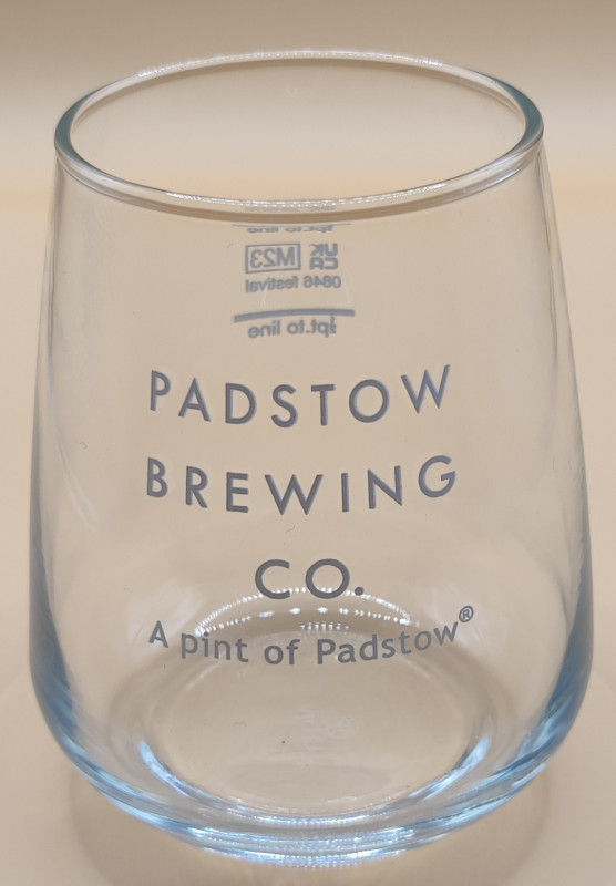 Padstow Brewing Co Mencia glass glass