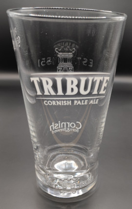 Tribute Cornish Pale Ale white pint glass