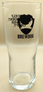 Brewdog 2018 pint glass glass