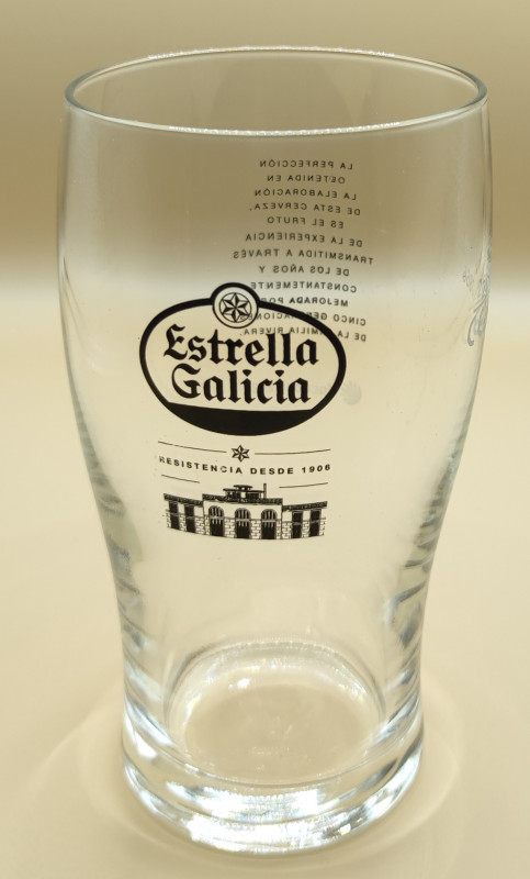 Estrella Galicia 20cl Xacobeo 2021 pint glass glass