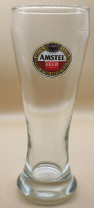 Amstel 1980s pint glass glass