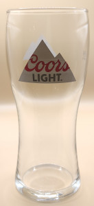 Coors Light 2019 pint glass glass