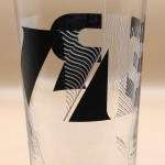 Beck's Vier conical 2019 pint glass glass