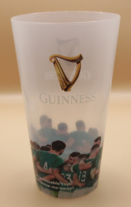 Guinness Ireland Rugby plastic pint cup