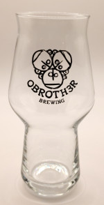 O'Brother Brewing craft beer glass glass
