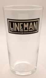 Lineman 2020 conical pint glass glass