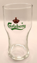 Carlsberg pint glass glass