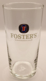 Fosters conical pint glass glass