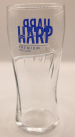 Harp 2013 pint glass glass