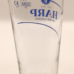 Harp Lager 2022 conical pint glass glass