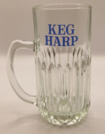 Harp Lager "Keg Harp" tankard 1972 pint glass glass