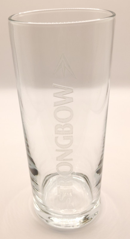 Strongbow conical pint glass glass