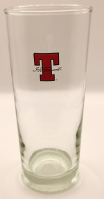 Tennent's pint glass glass