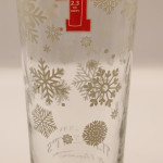 Tennent's Christmas 2018 snowflakes pint glass glass