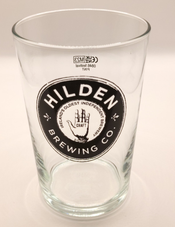 Hilden 2023 conical pint glass glass