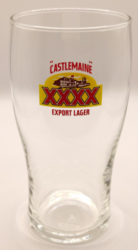 Castlemaine XXXX Export lager tulip pint glass