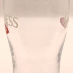 Guinness Red 2007 pint glass glass