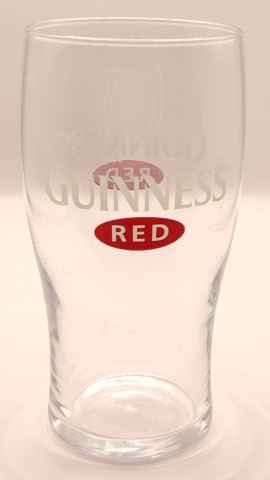 Guinness Red 2007 pint glass