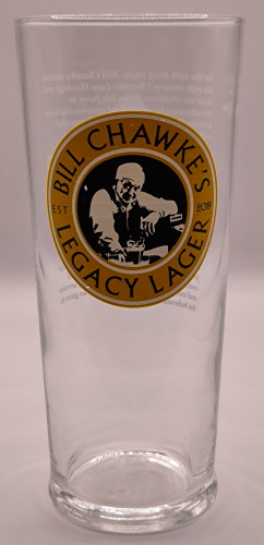 Bill Chawke's Legacy Lager 2019 pint glass