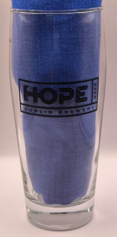 Hope 2022 pint glass glass