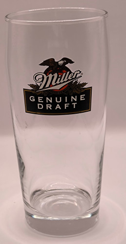 Miller Genuine Draft pint glass