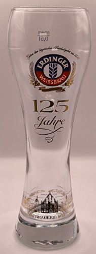 Erdinger 125 anniversary 50cl glass