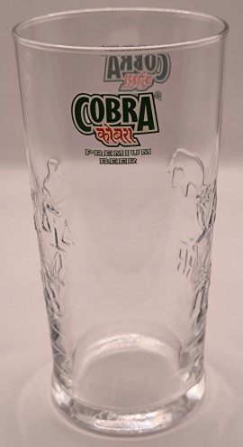 Cobra lager pint glass