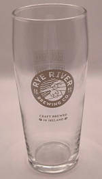 Rye River Brewing Co. 2023 pint glass glass