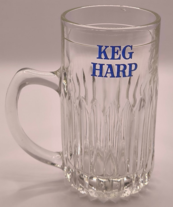 Keg Harp 1968 half pint tankard glass