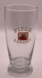 Piper Export ale beer glass glass
