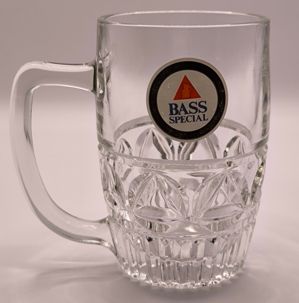 Bass Special half pint glass glass