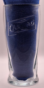 Carling 2009 pint glass glass