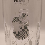 Beck's Vier "Inventory" pint glass glass