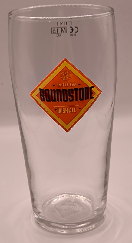 Roundstone Irish Ale pint glass glass