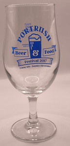 Portrush 2017 Beer & Food festival glass glass