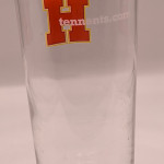 Tennents 'H' 2010 pint glass glass