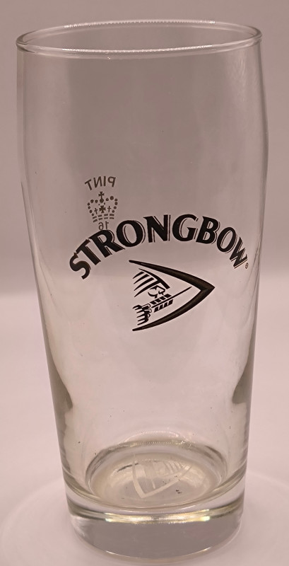 Strongbow willi becher pint glass glass