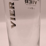 Beck's Vier 2007 conical pint glass glass